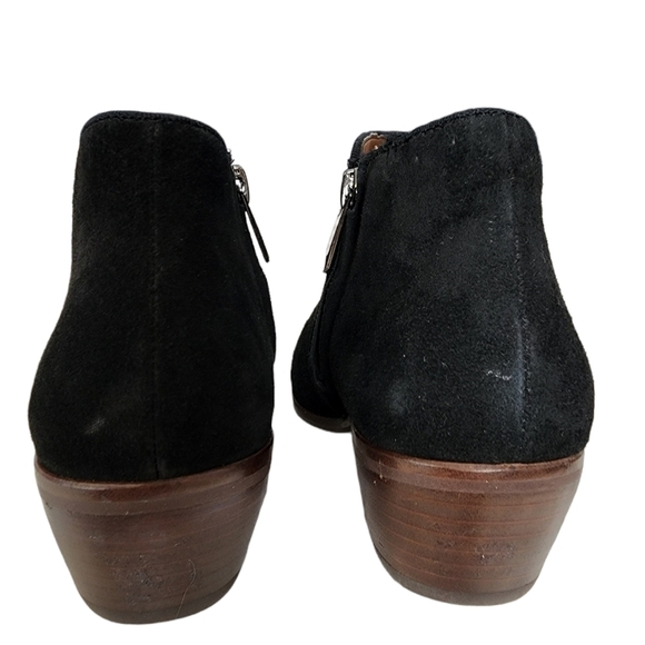 Sam Edelman Petty Ankle Black Suede Botti Heel Height 1.75 inches Size 4 1/2 - Picture 3 of 5